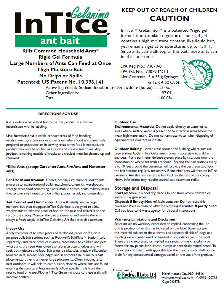 InTice Gelanimo Ant Bait product label