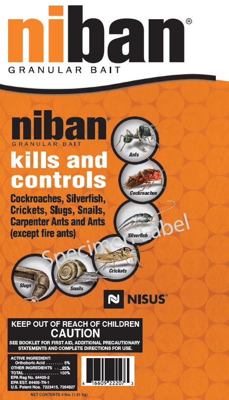 Niban Granular Bait product label