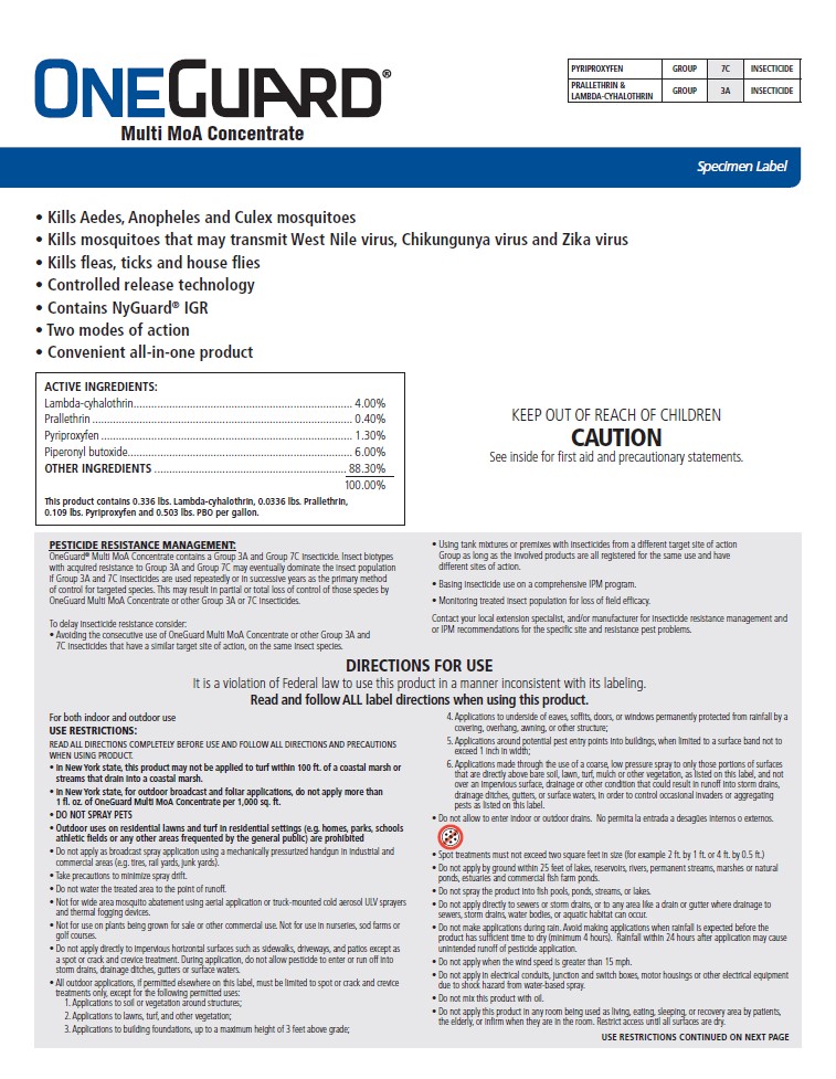 OneGuard insecticide product label